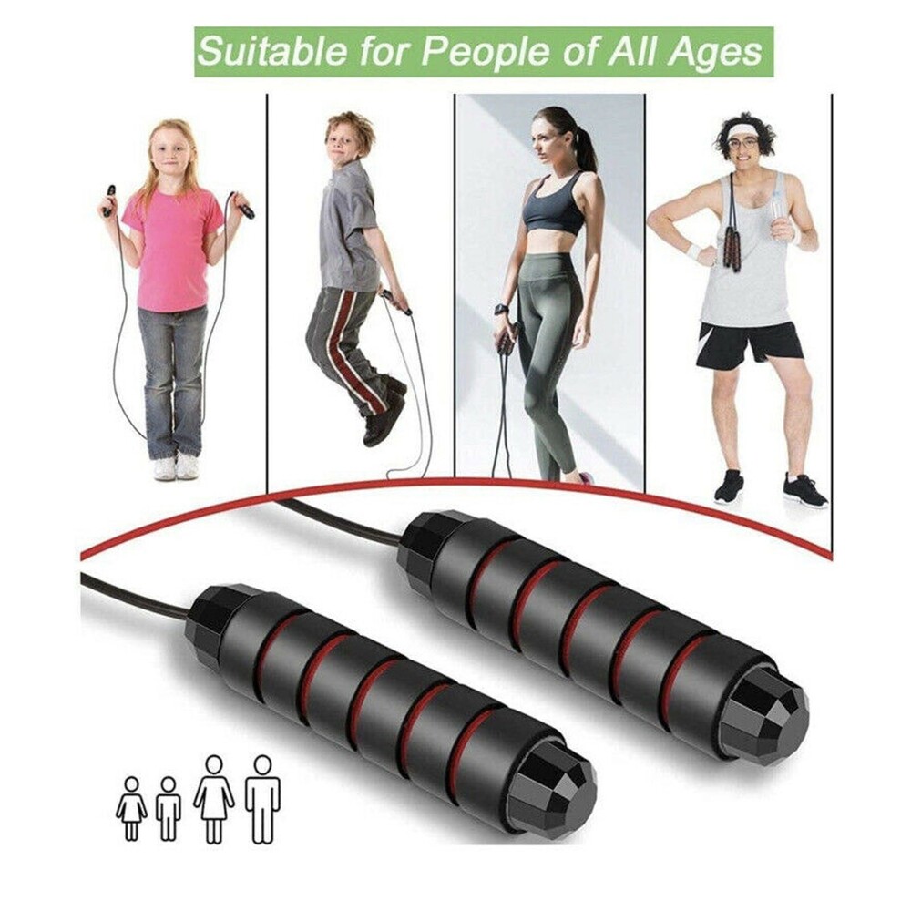 Jump Rope Skipping Rope For Workout Fitness Fast Smooth Durable And Tangle-Free - Picture 5 of 8